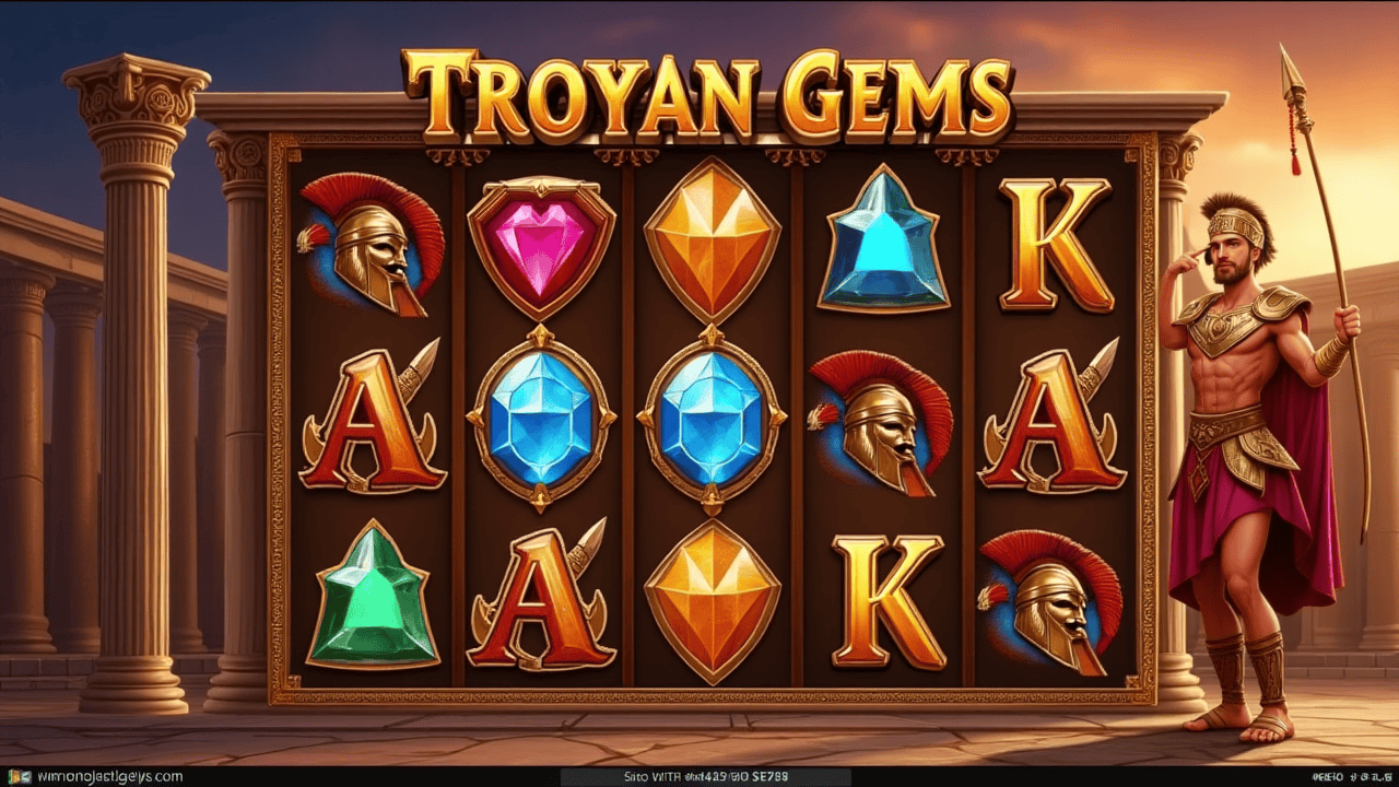 Troyan Gems Slot Bertema Mitologi dari OnlyPlay Penuh Harta